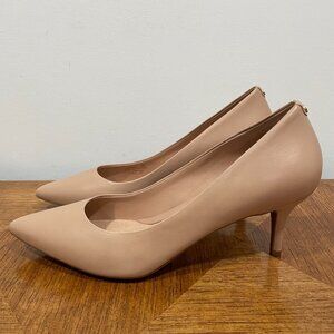 Cole Haan Go-to Park Pump Womens 9B Nude Leather Pointed Toe Stiletto Heels